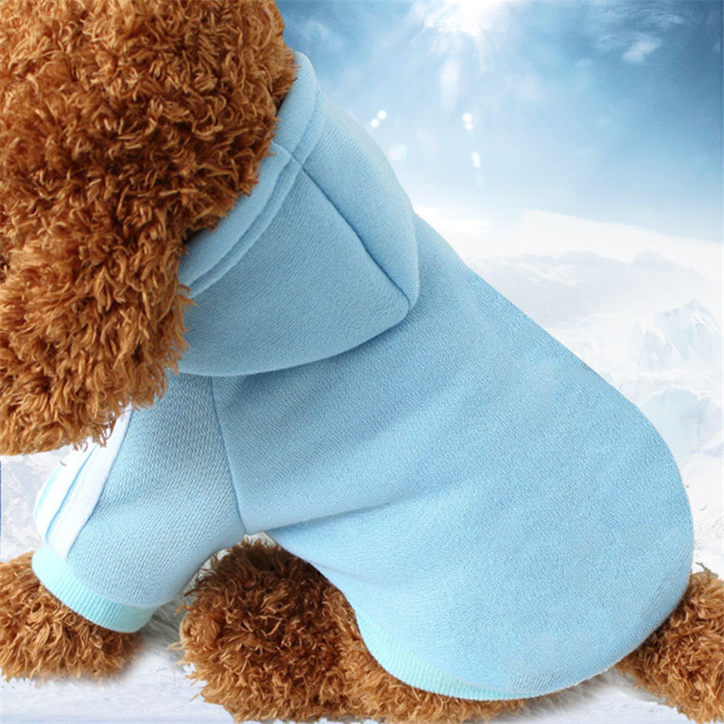 2018 New Autumn Winter Pet Products Dog Clothes Pets Coats Sweater Soft Cotton Dog Hoodies Clothing for Puppy Dogs 7 Colors alx