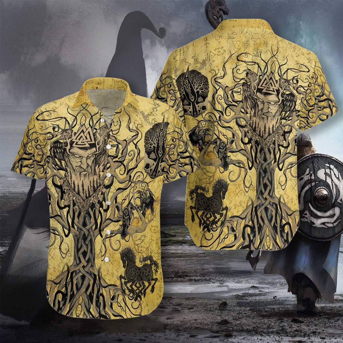 Odin Viking Hawaii Shirt Ha44076