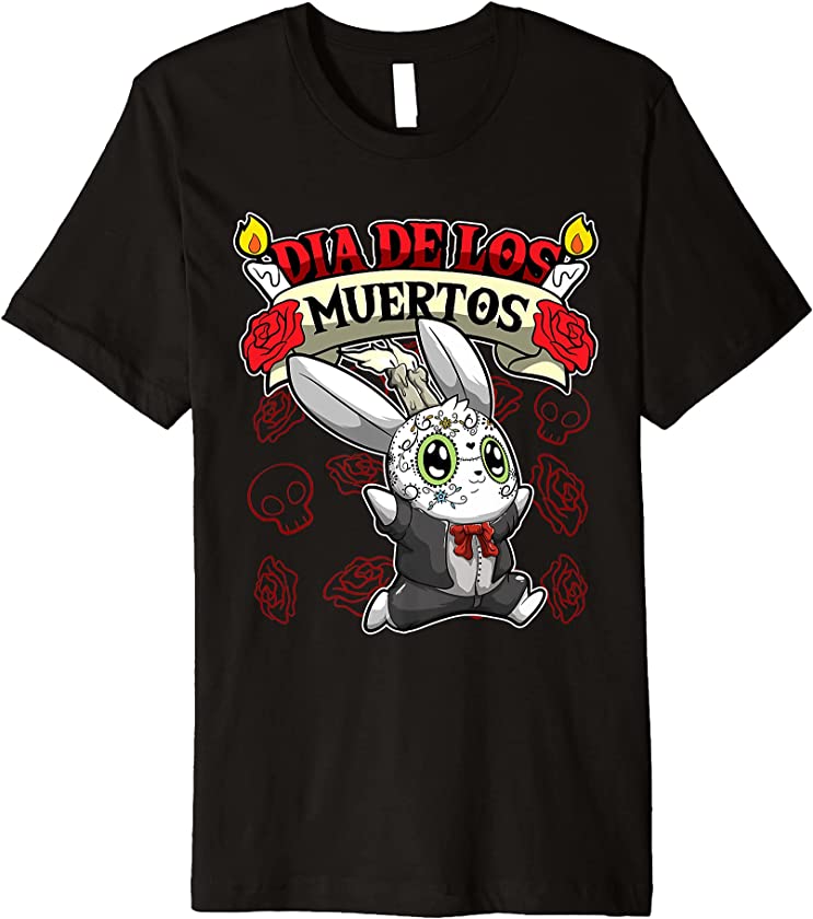 Dia De Los Muertos – Day Of The Dead – Rabbit Premium T-Shirt