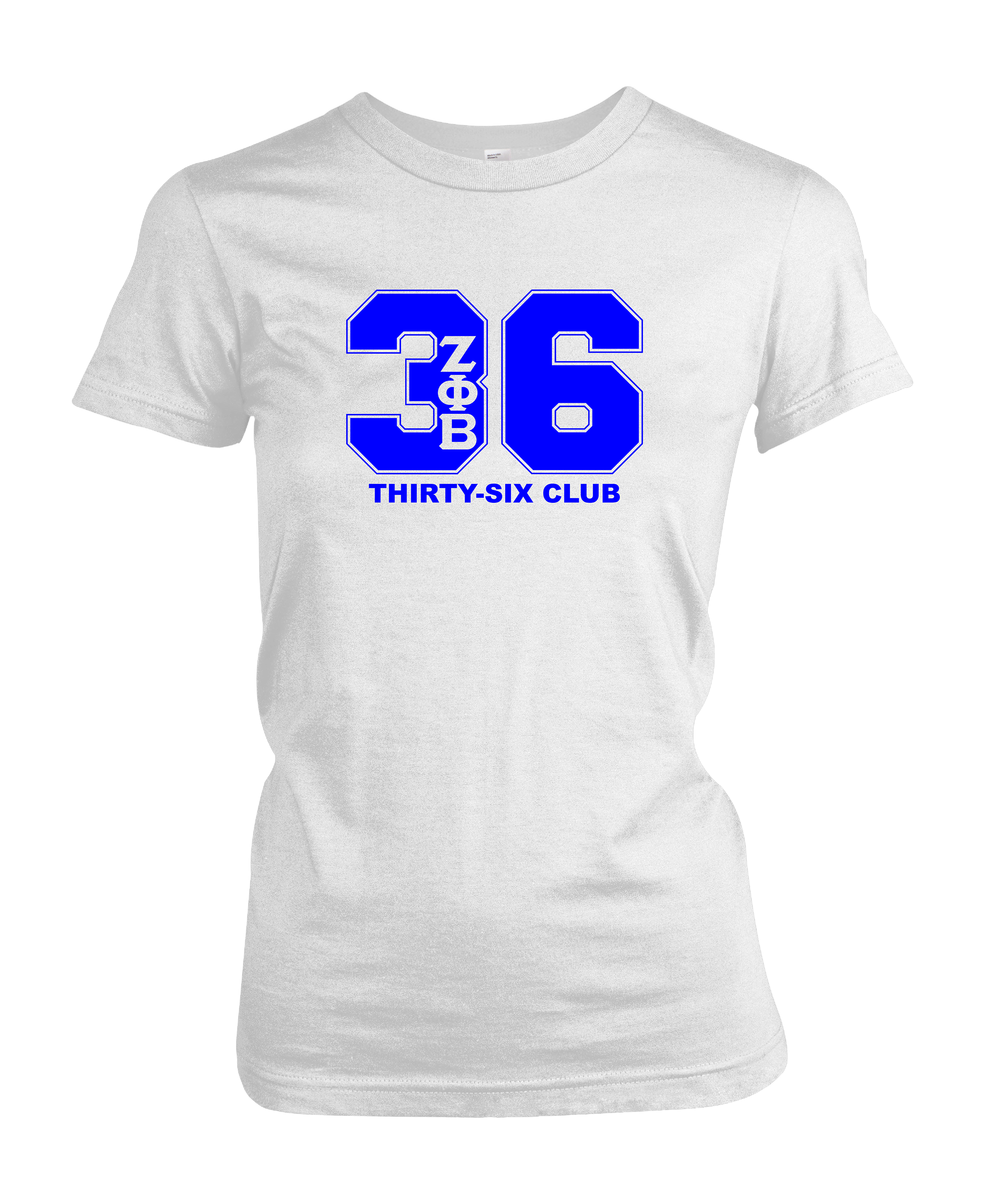 Zeta Phi Beta White Line T-Shirts (36 – 47)