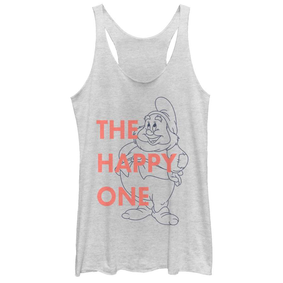 Snow White and the Seven Dwarves Women’s Happy One  Racerback Tank