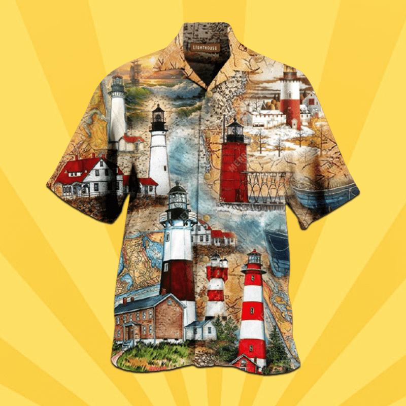 Buy The Past Is A Lighthouse Not Port Unisex Hawaii Aloha Shirts H Ha28215