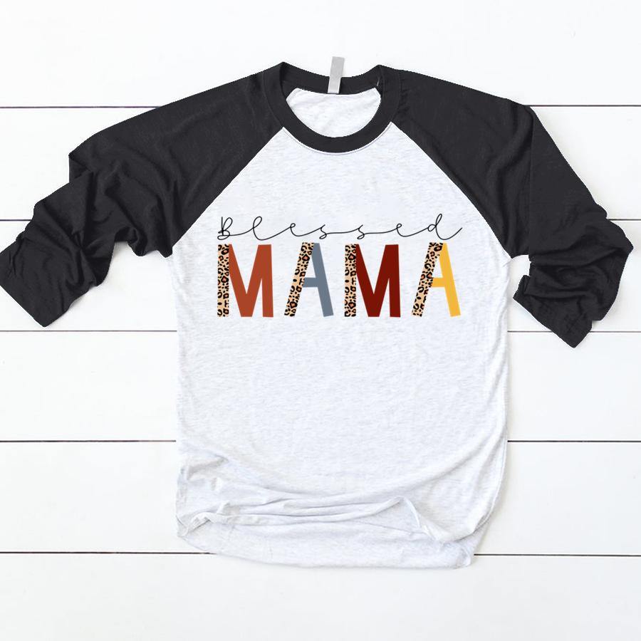 Blessed Mama Leopard Shirt