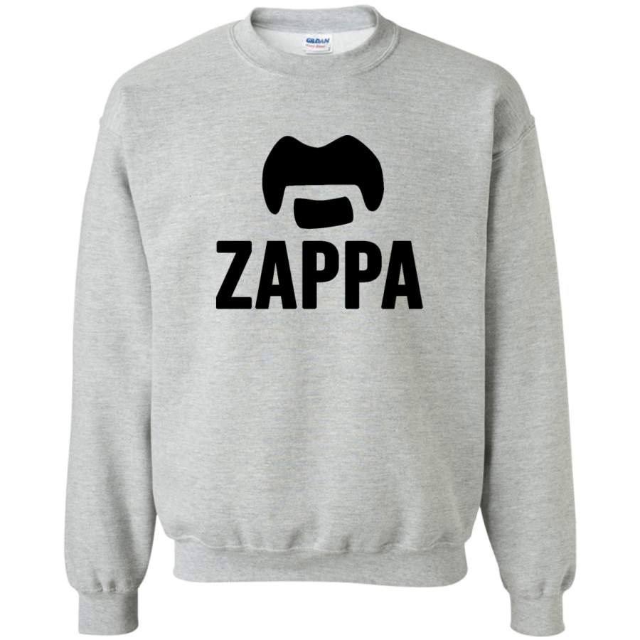 AGR Frank Zappa Logo Zappastache Crewneck Pullover Sweatshirt