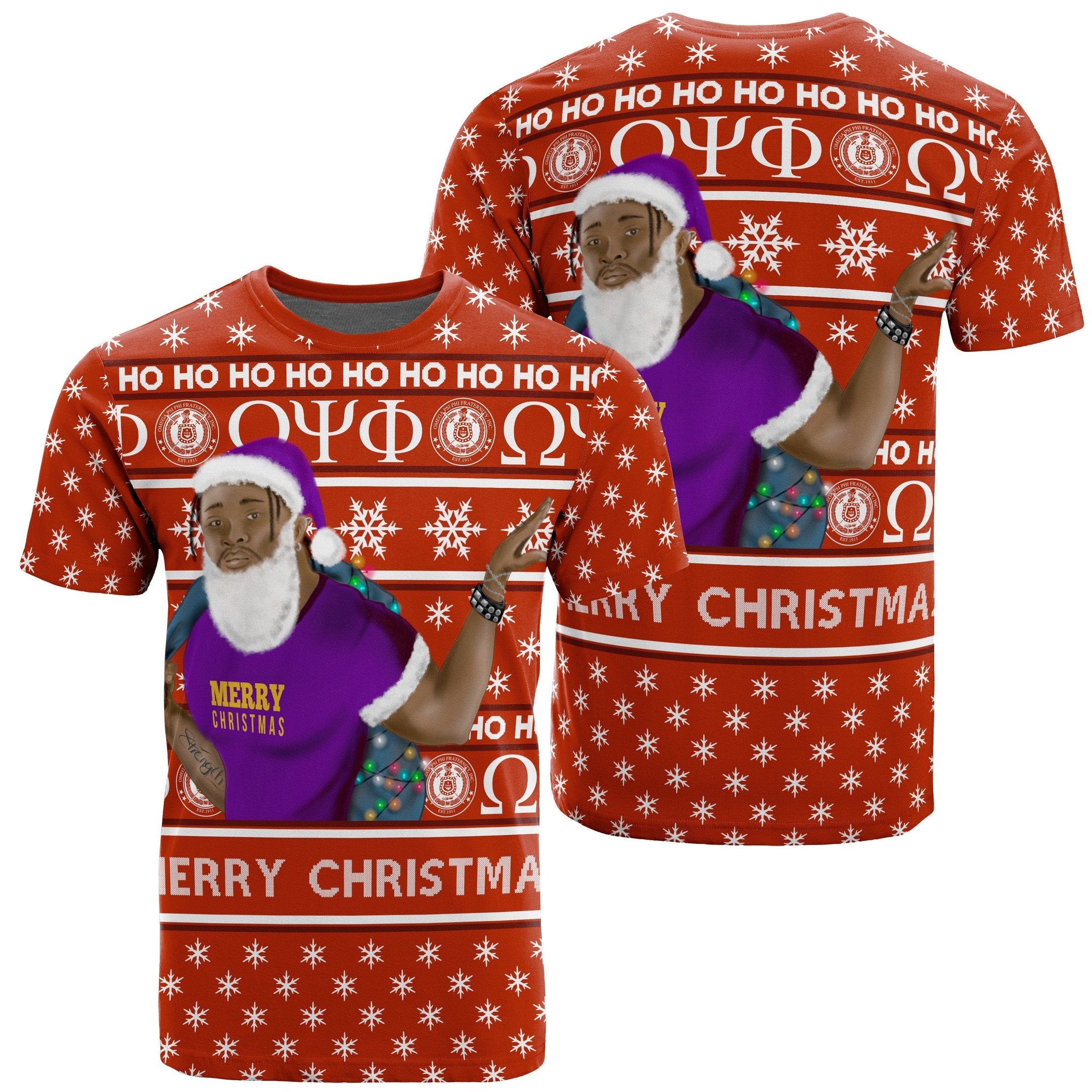 Fraternity Tshirt – Christmas Omega Psi Phi Tshirt Best Red