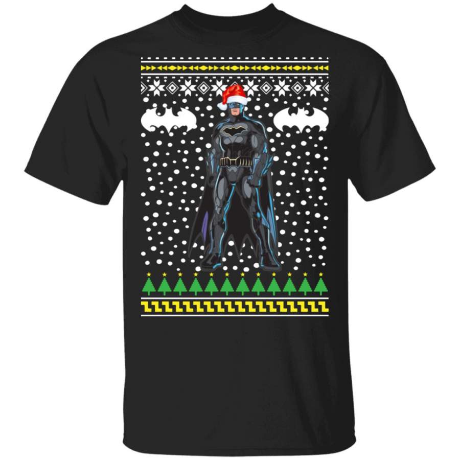 Batman Santa Hat Ugly Christmas Sweater Hoodie