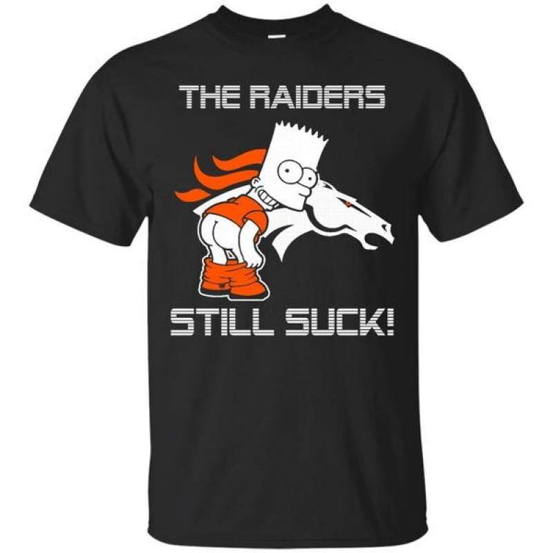 Denver Broncos Shirts The Simpsons The Raiders Still Suck Hoodies Sweatshirts T-Shirt