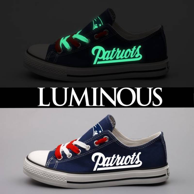 New England Patriots Canvas Shoes, Patriots Sneakers, Tennis Shoes T-DF02LY