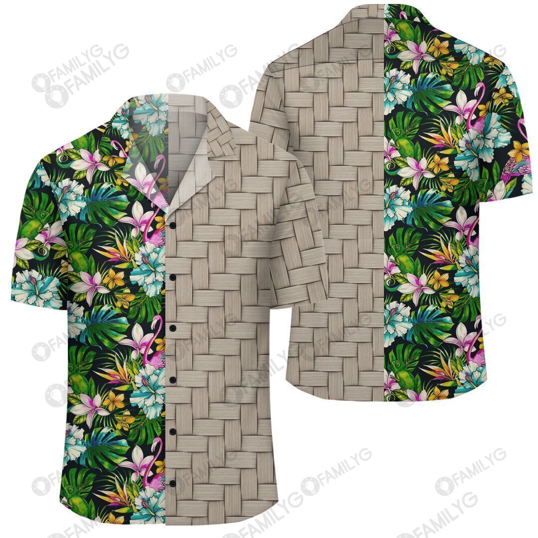 Animals And Tropical Flowers Lauhala Moiety Hawaiian Shirt Summer Hawaiian For Men, Women, Couple