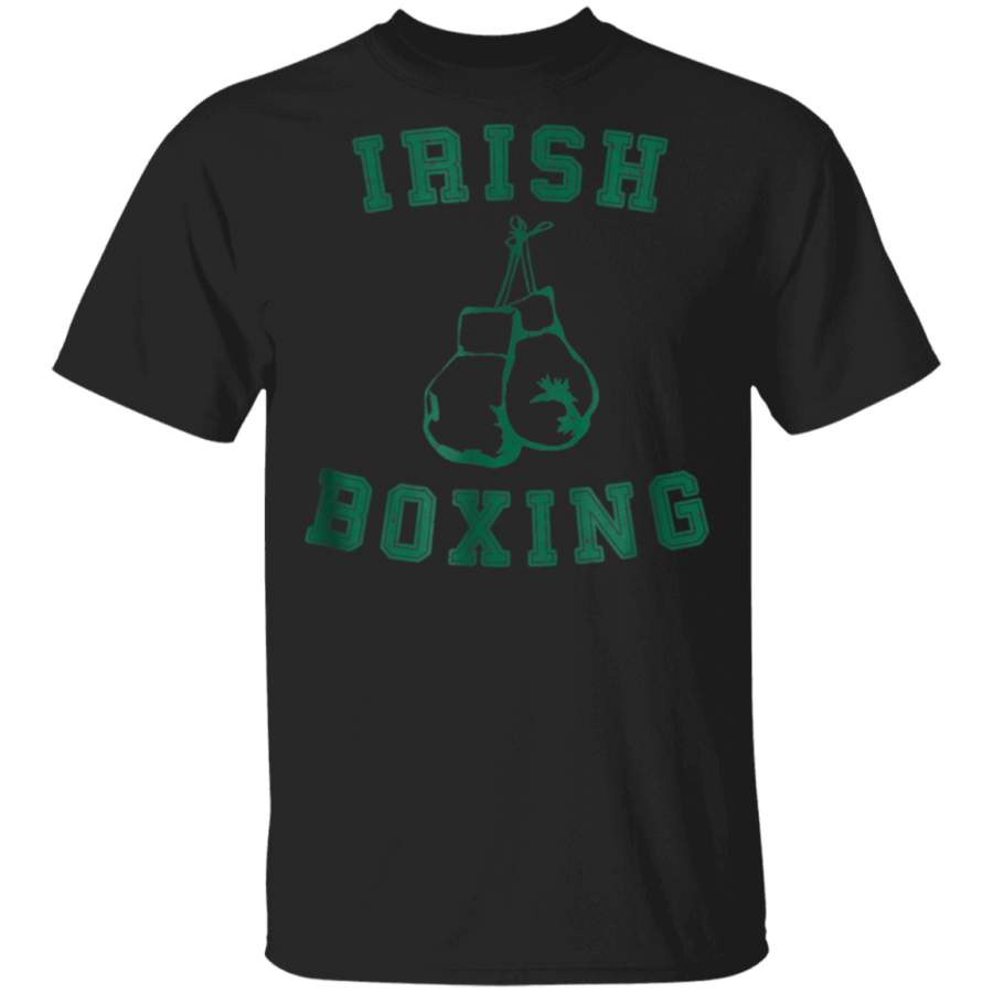 Irish Boxing T-Shirt Green Vintage Distressed Style