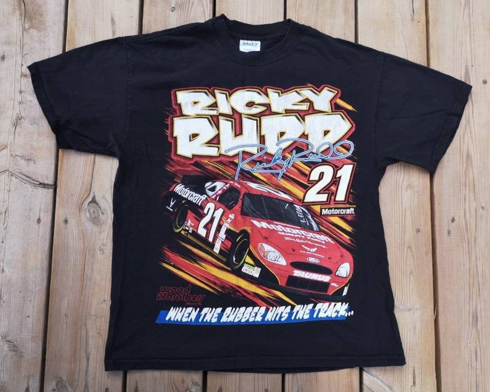 Vintage Ricky Rudd 22 When The Rubber Hits The Track Nascar All Over