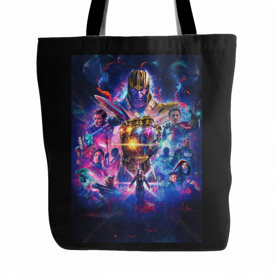 Avenger Endgame Movie Poster Thanos Tote Bag