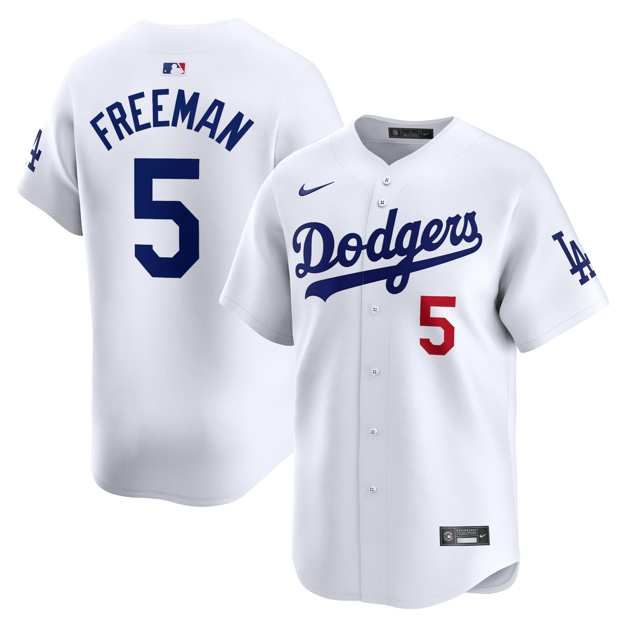 Freddie Freeman Los Angeles Dodgers Home Limited Player Jersey – White