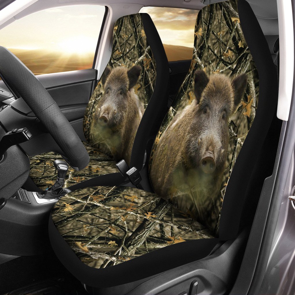 WILD BOAR CAMO CAR SEAT COVERS