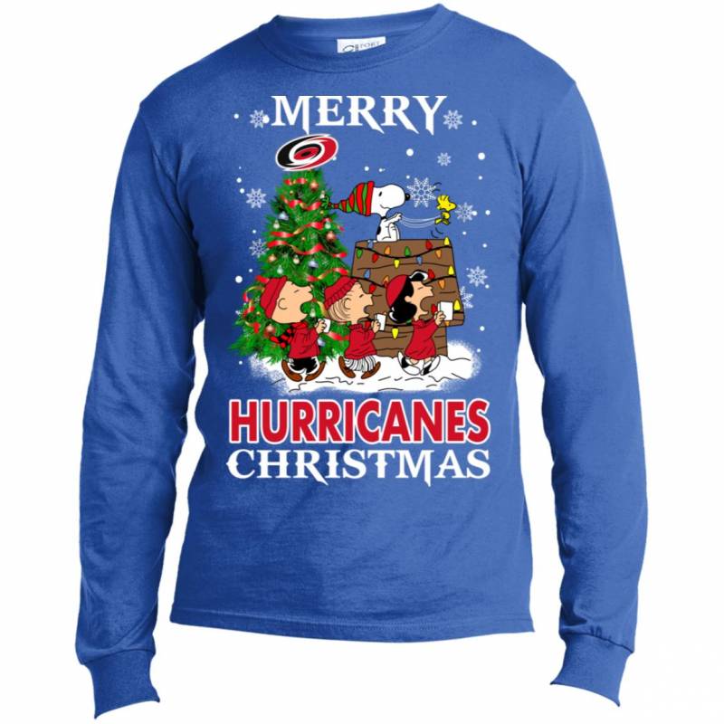 Merry Carolina Hurricanes Christmas Snoopy Ugly Sweater Style Shirts