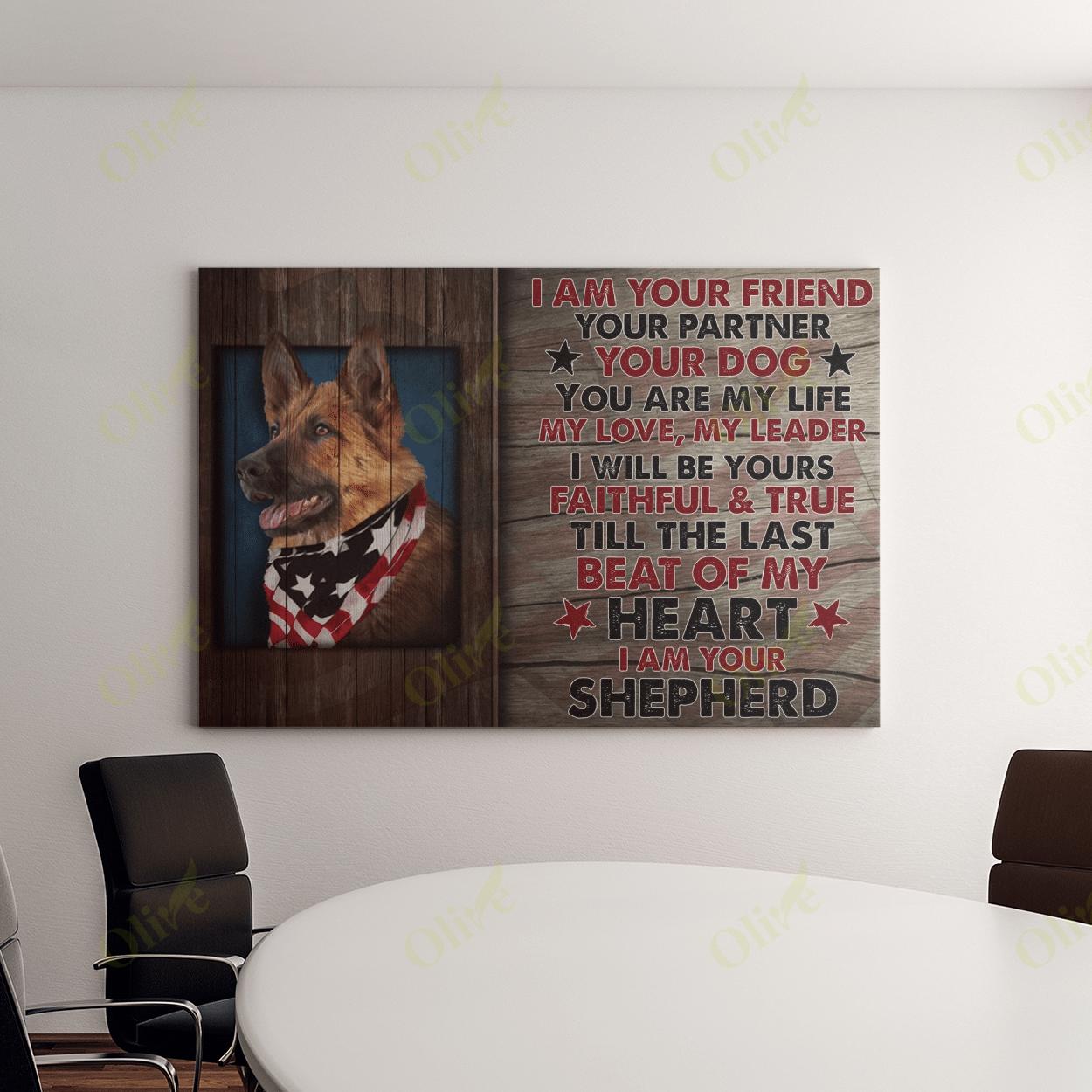German Shepherd – Your Are My Life Canvas And Poster | Wall Decor Visual Art
