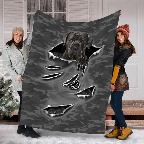 Personalized Dog Gift – Cane Corso Puppy Scratch For Dog Lovers – Fleece Blanket