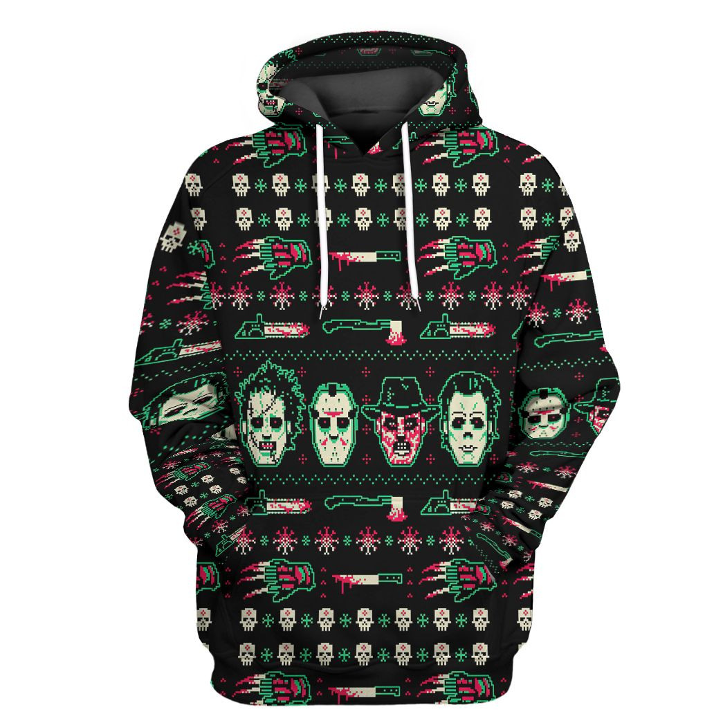 3D Killer Series Ugly Tshirt Hoodie Apparel