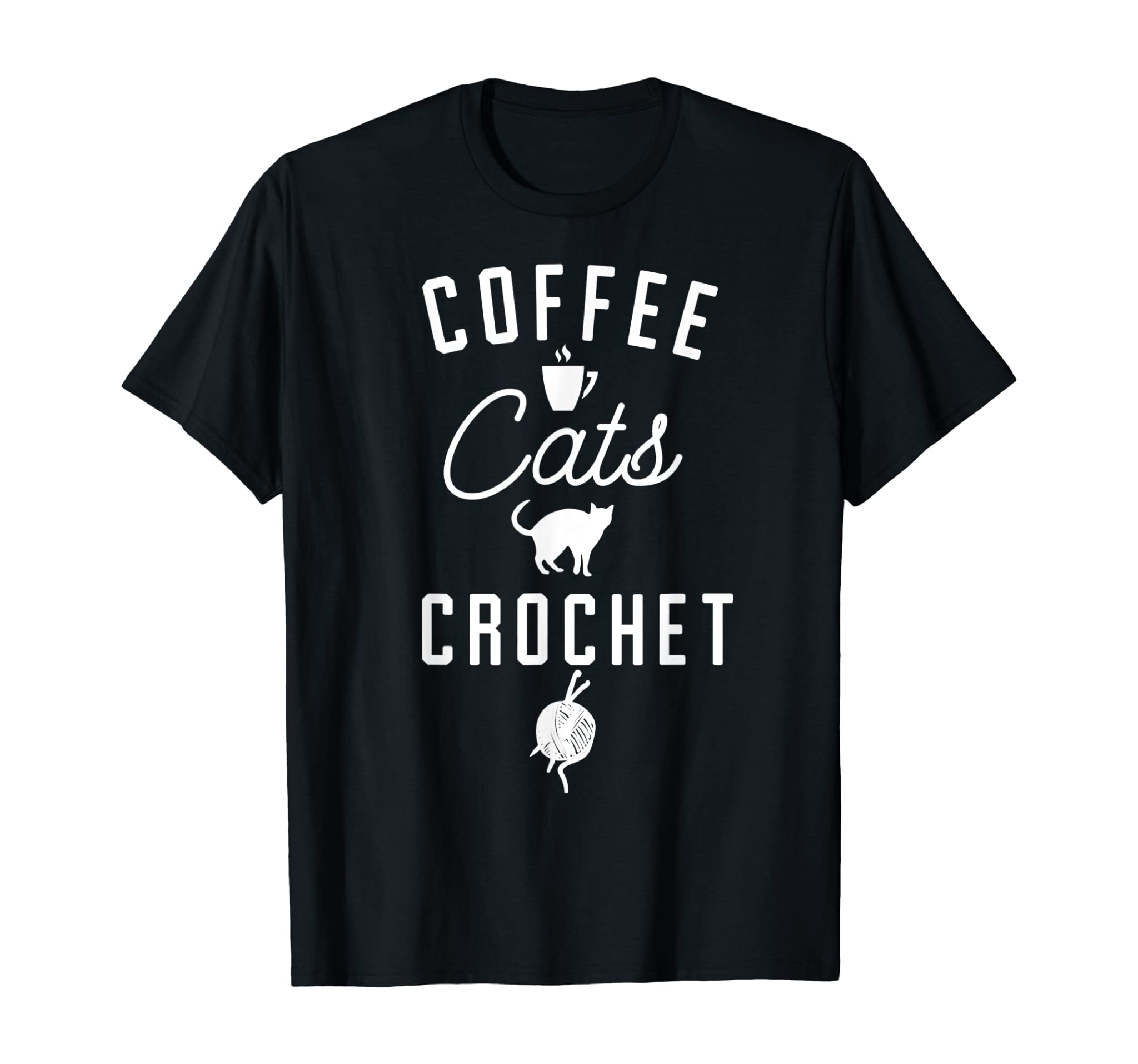 Funny Crocheting Shirt – Coffee Cats Crochet