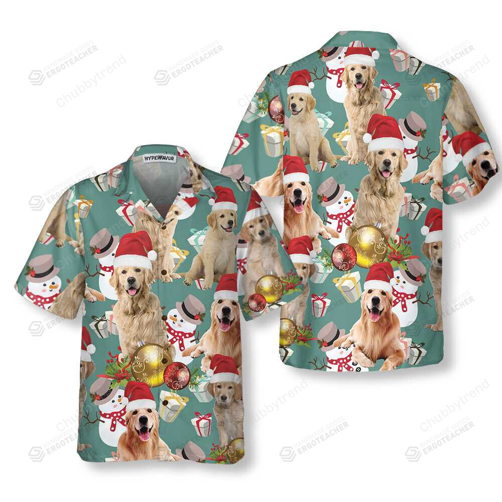 Golden Retriever Celebrate Christmas Hawaii Shirt Ha68179