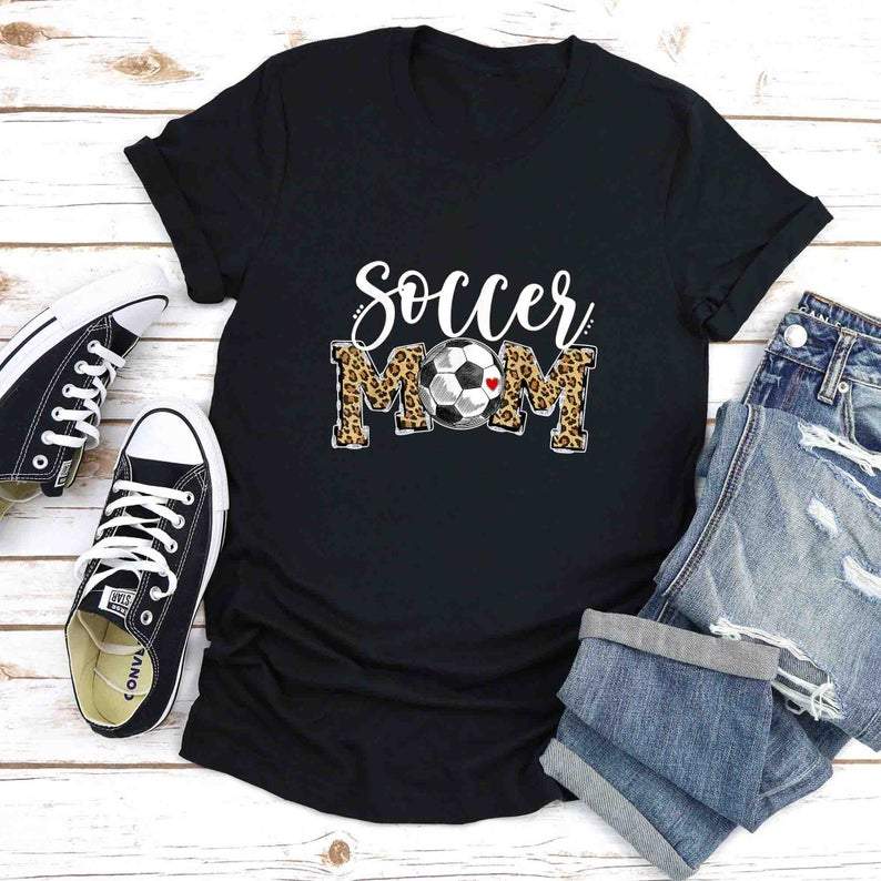 Soccer Mom Leopard Funny Soccer Mom, Mother Day 2021, Happy Mother Day 2021,Gift For Mom ,Unisex Tshirt