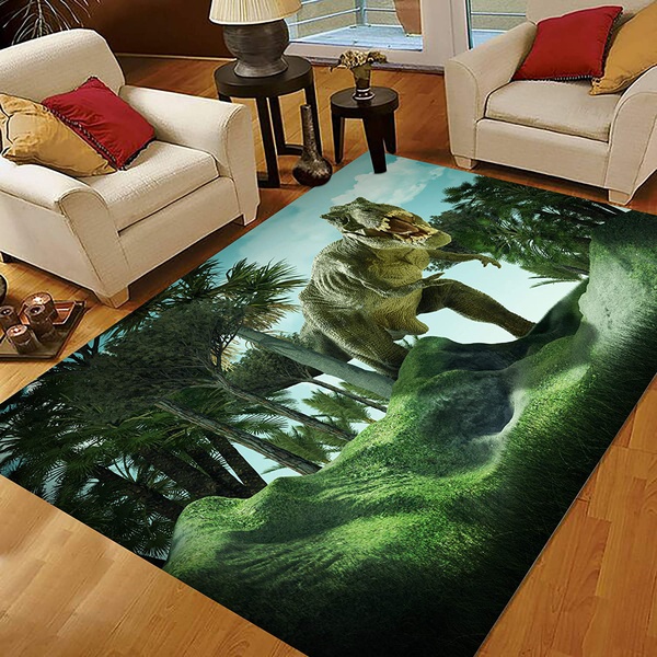 3D Dinosaur Area Rug