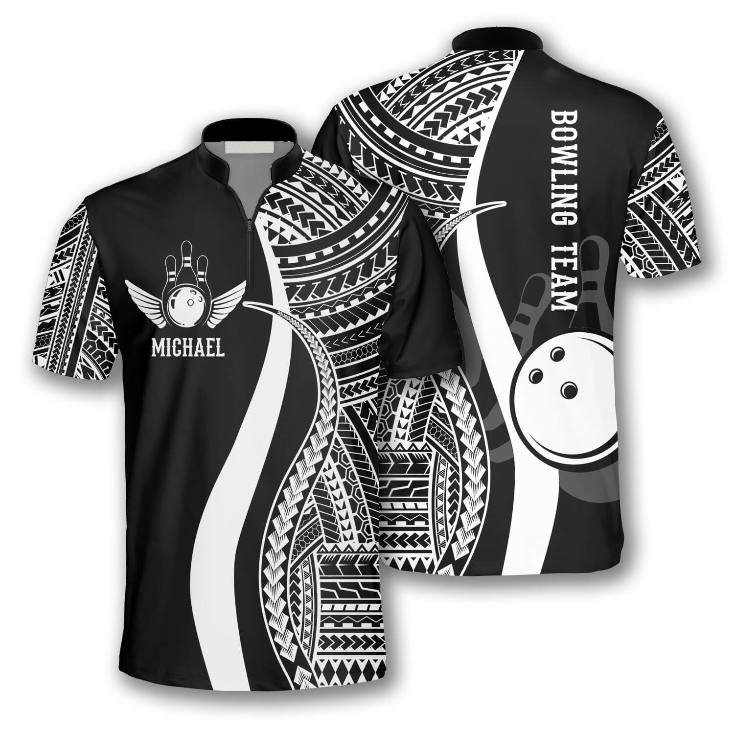 3D All Over Print Hawaian Pattern Custom Bowling Jerseys For Men, Perfect Gift For Bowling Lover