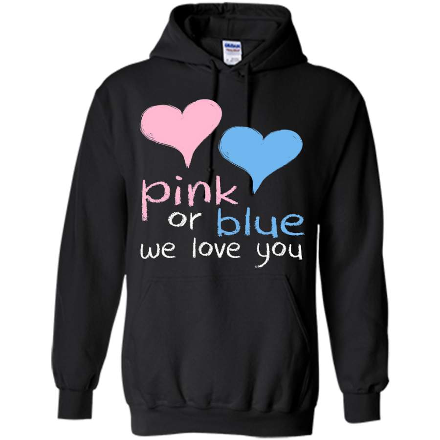 Pink Or Blue We Love You Baby Shower Gender Reveal Cute shirt