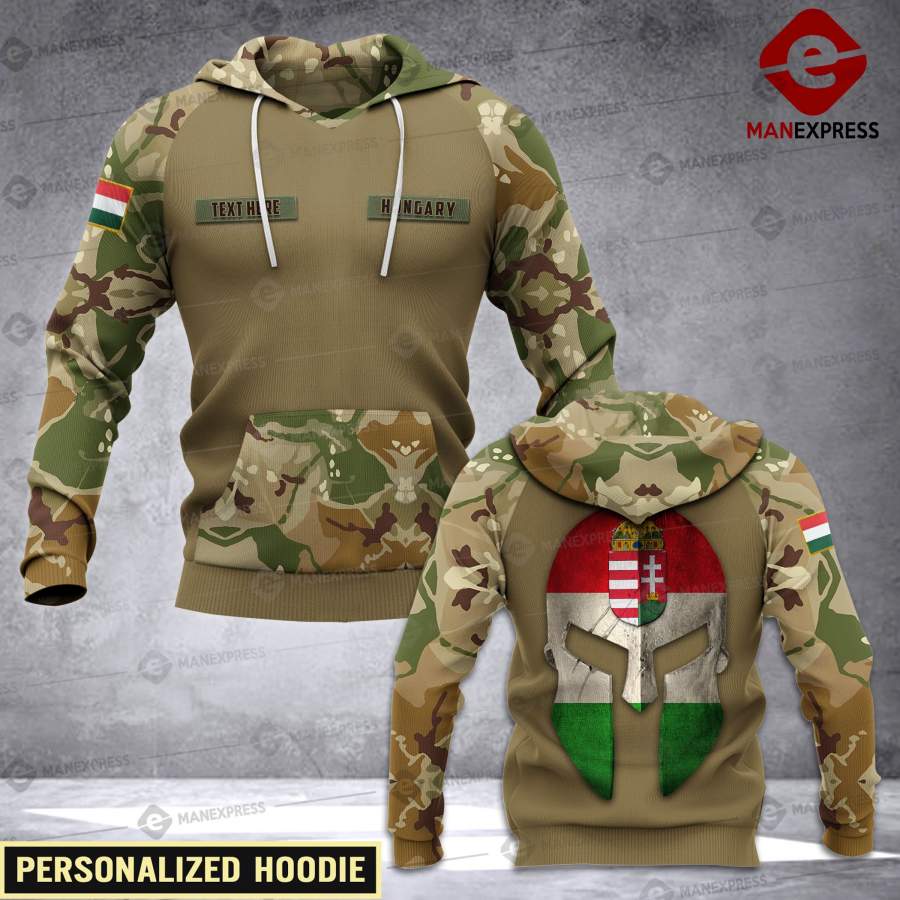 Soldier Hungary personalized 3d Printed HOODIE LEN