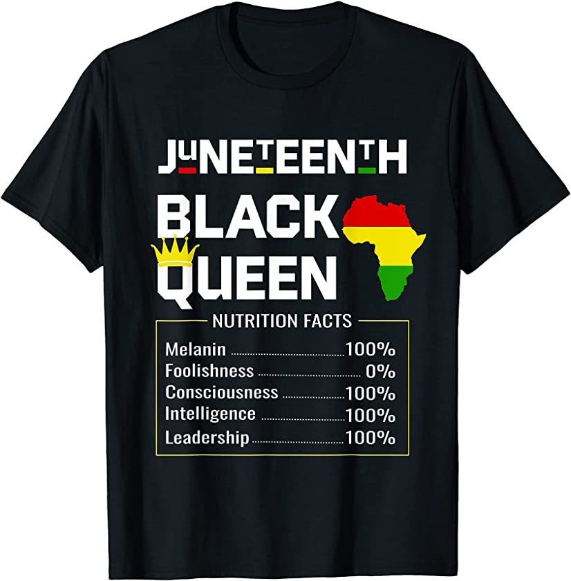 Juneteenth Black King Melanin Dad Fathers Fun fact T-Shirt