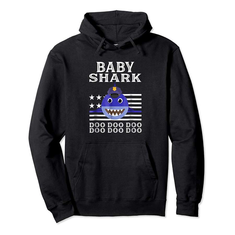 Baby Shark Police American Flag Doo Doo Doo Shirt Hoodie