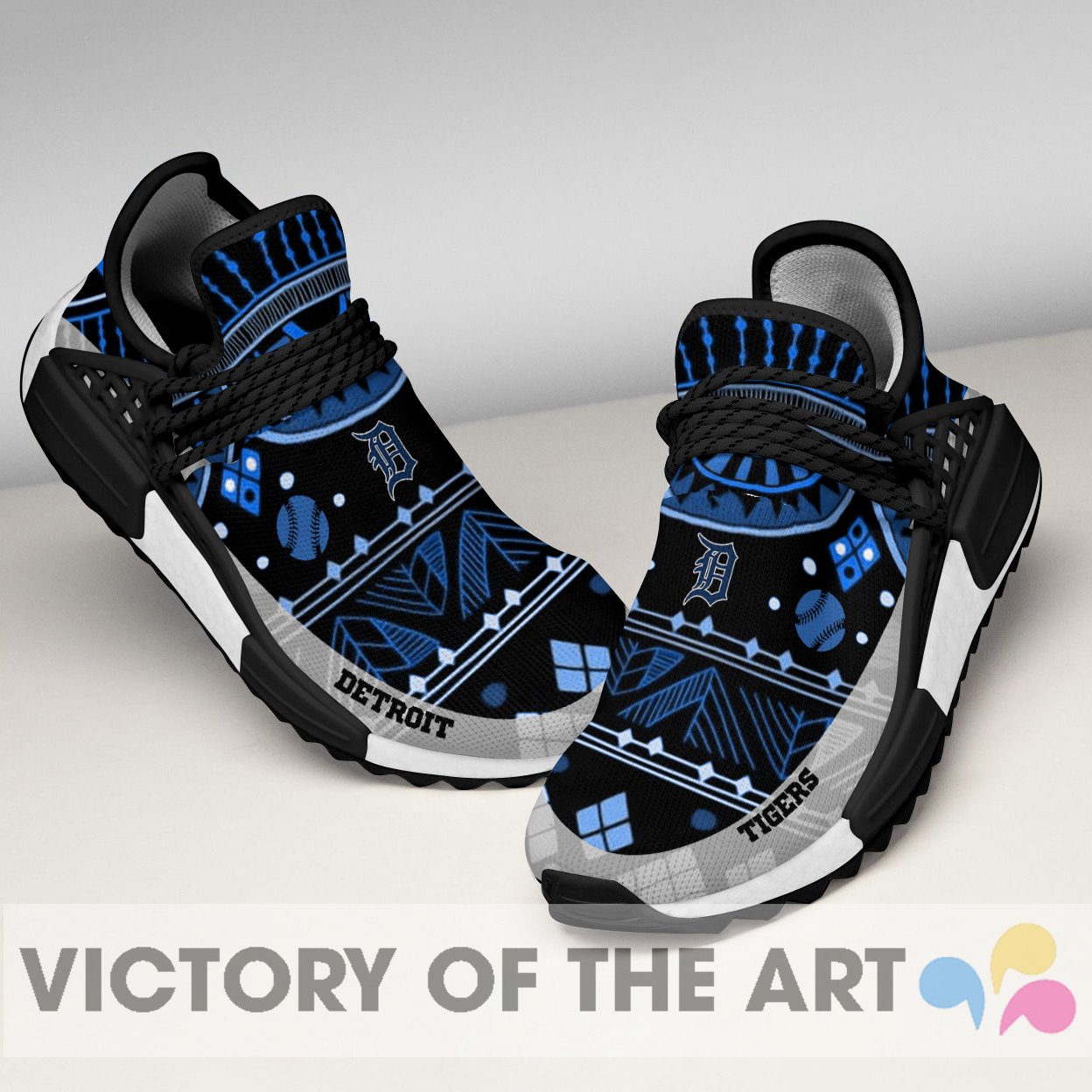 Wonderful Pattern Human Race Detroit Tigers Shoes For Fans