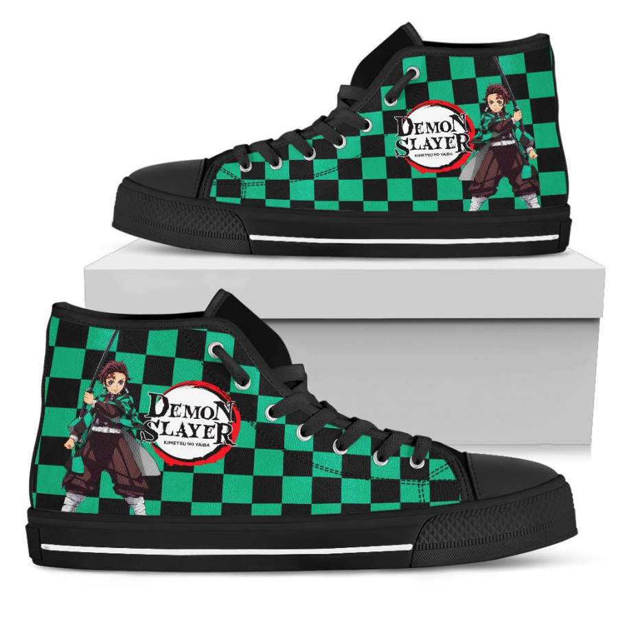 Demon Slayer Tanjiro Kimetsu no Yaiba Sneakers High Top Shoes