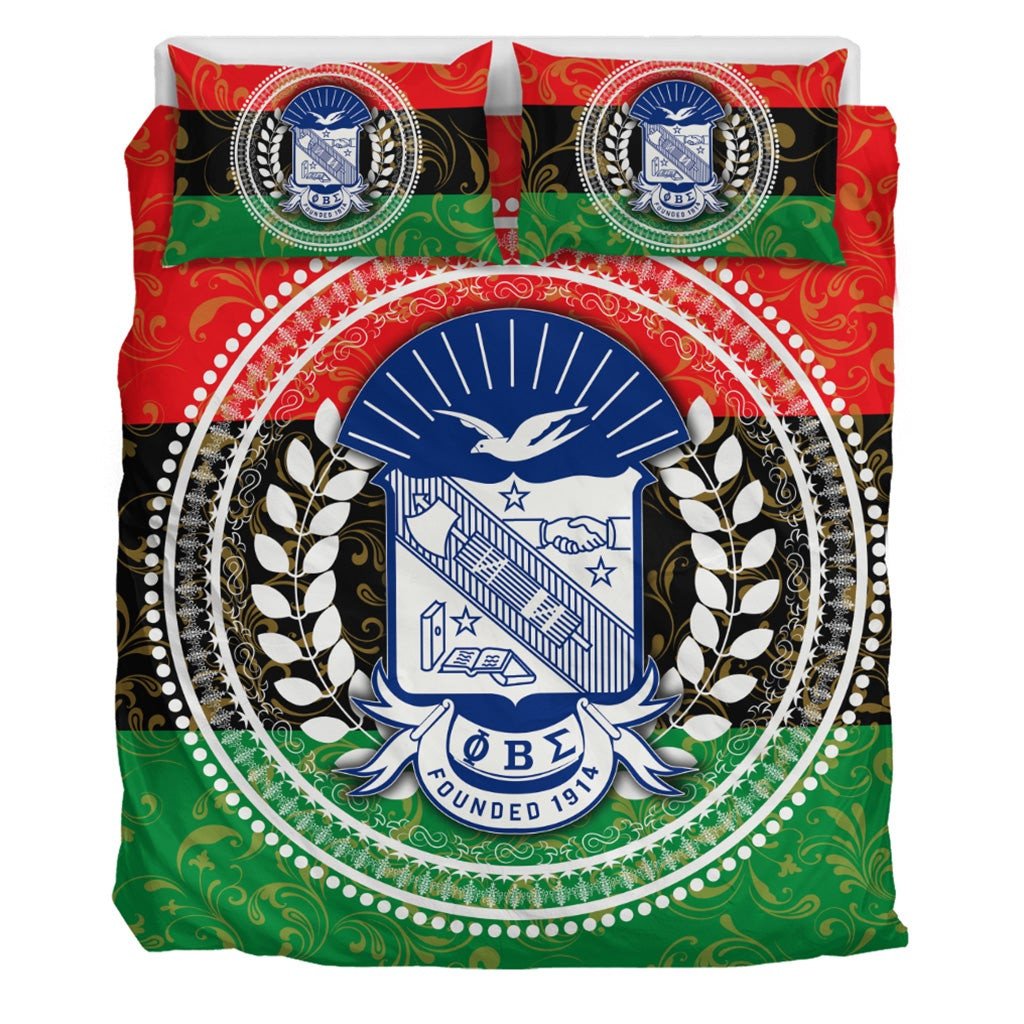 Fraternity Bedding Set – Pan Africa Phi Beta Sigma Fraternity Duvet Cover & Pillow Cases