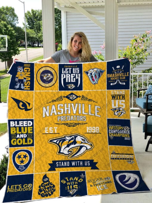 Nashville Predators Blanket Quilt B93