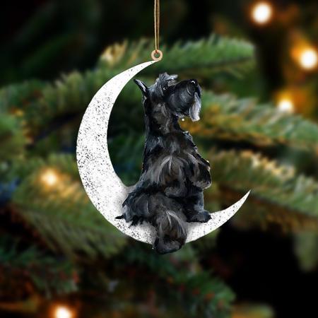 Scottish Terrier-Sit On The Moon-Two Sided Ornament