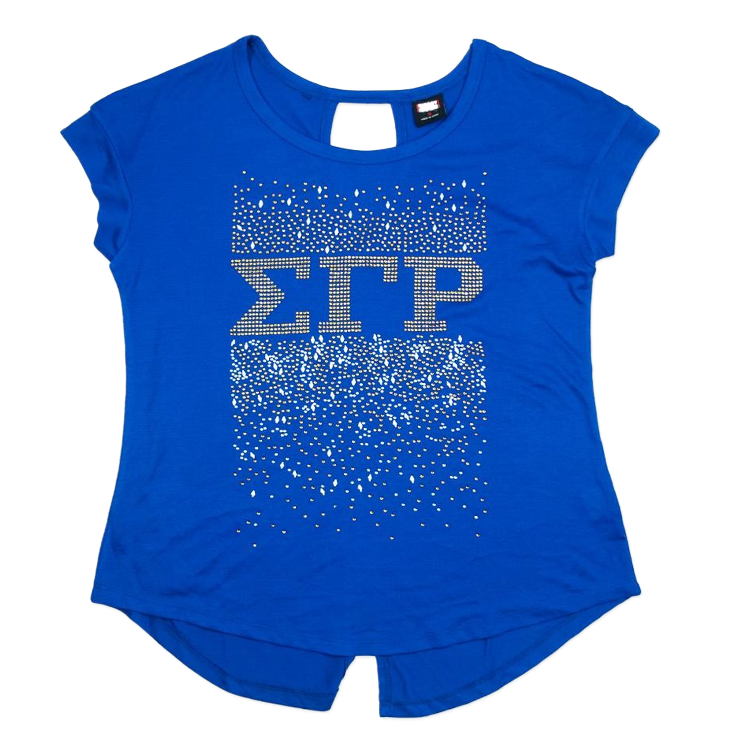 Sigma Gamma Rho Open Back Rhinestone T Shirt Karipun 