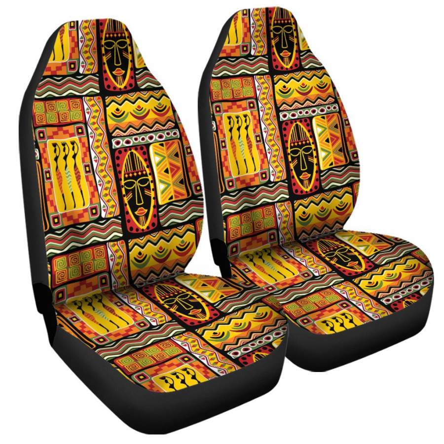 Sunset Ethnic African Tribal Print Universal Fit Car Seat Covers