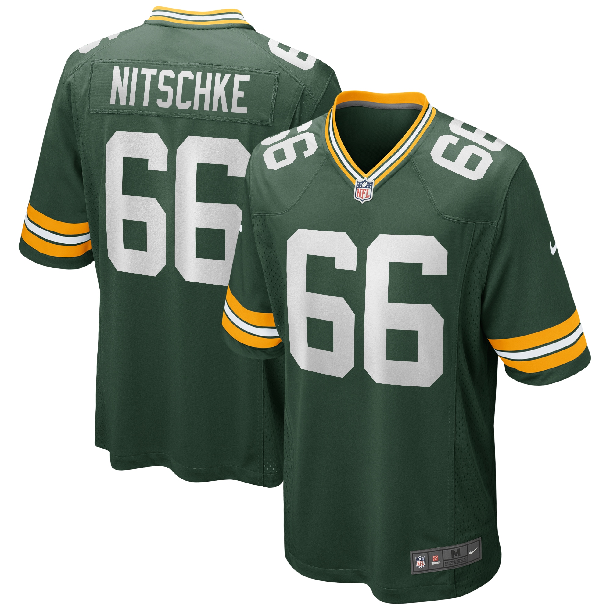 Ray Nitschke Green Bay Packers Game Retired Player Jersey – Green