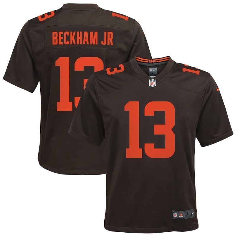 Cleveland Browns Odell Beckham Jr. #13 NFL 2020 Brown Womens Jersey