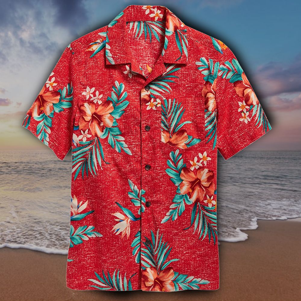 Ranboo Hawaii Shirt Red Bird Of Paradise Hawaii Ha53531