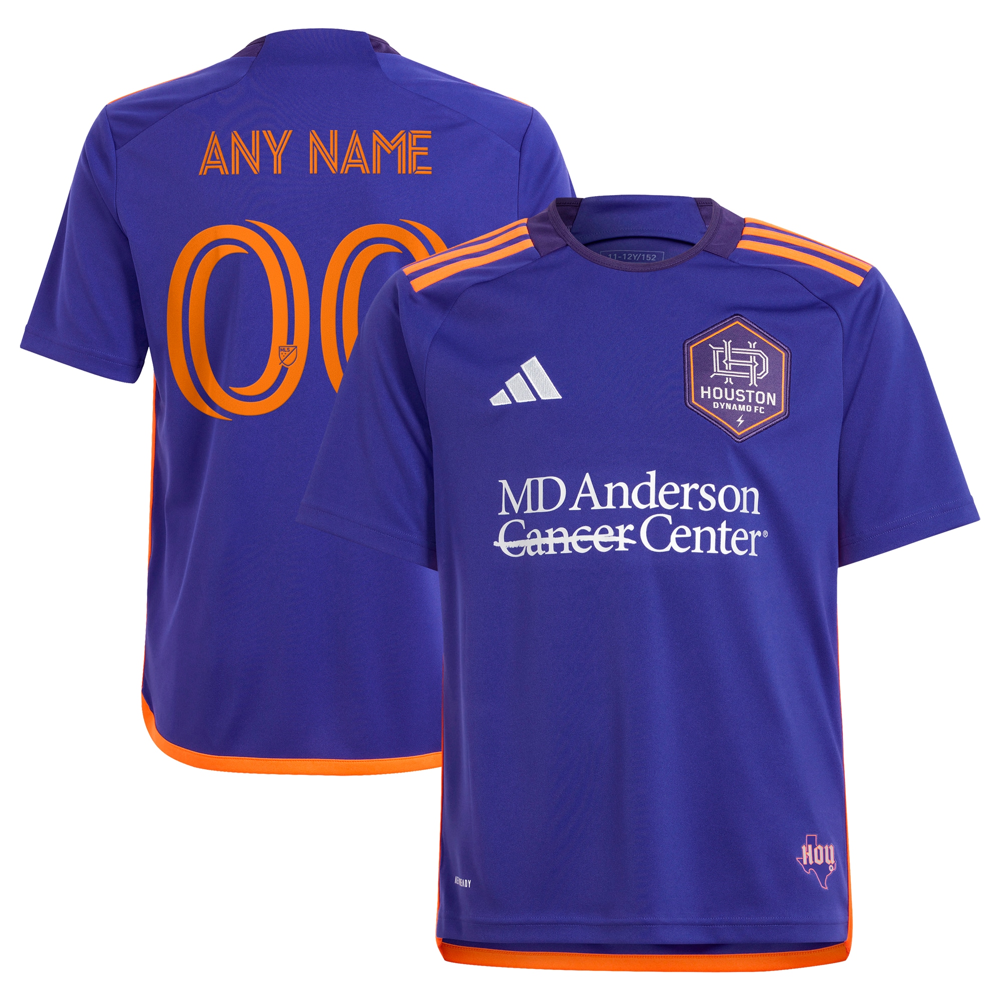 Houston Dynamo FC Youth 2024 Still Holdin' Replica Custom Jersey  Purple