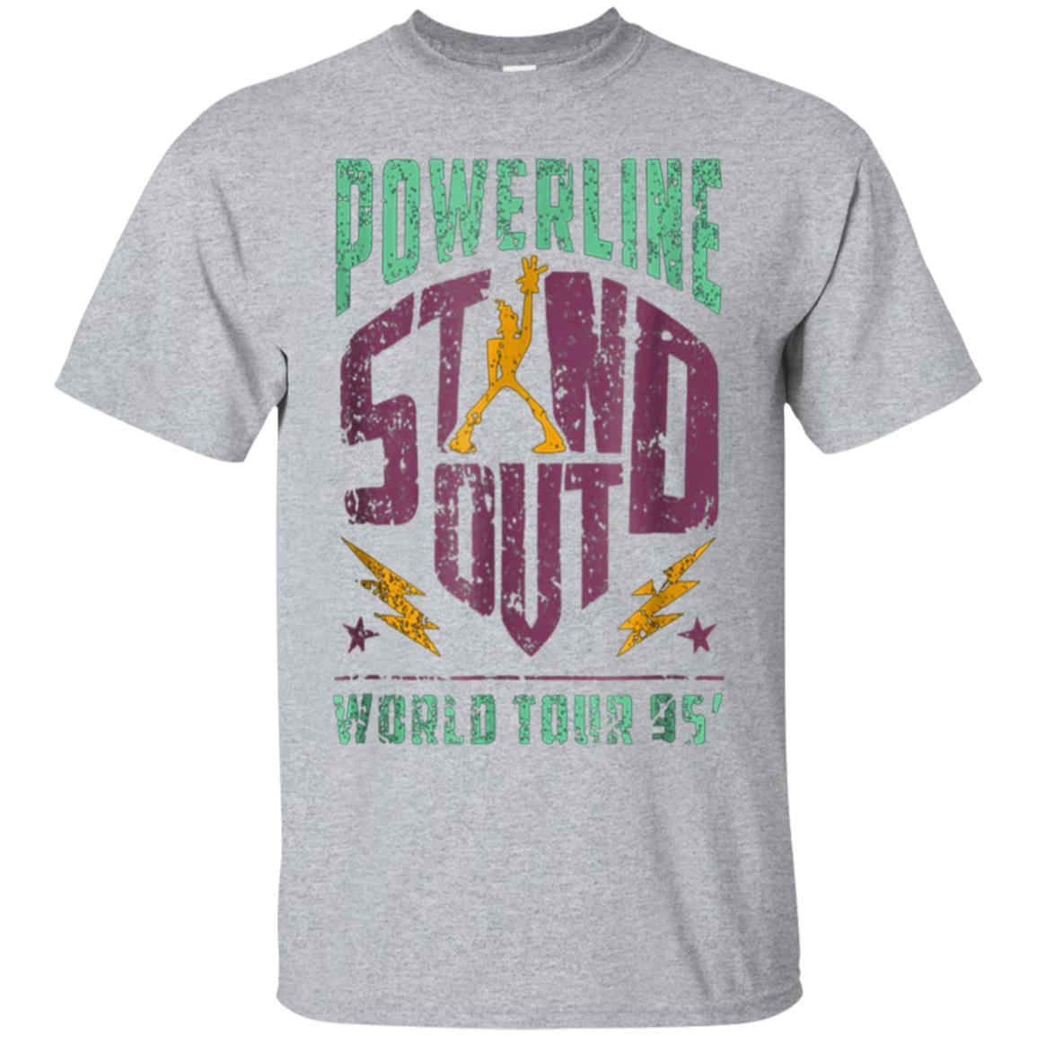 Vintage Powerline T Shirt Concert Logo