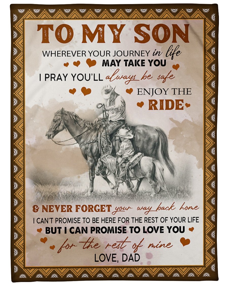 To My Son I Can Promise To Love You Fleece Blanket – Quilt Blanket Family Gift Gift For Son Birthday Gift Gift From Dad To Son Home Decor Bedding Couch Sofa Soft and Comfy Cozy