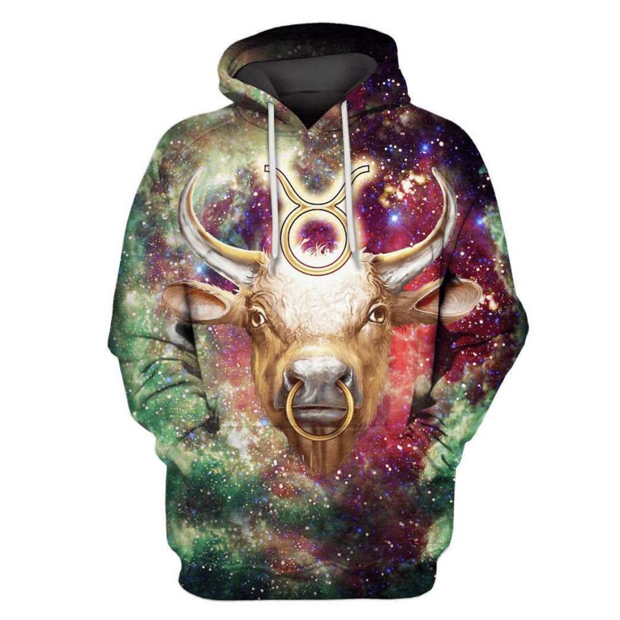 3D Zodiac Taurus Hoodie NTH150820