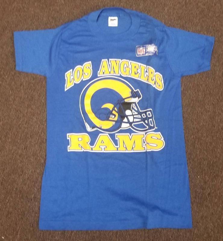 New 1980S S La Rams 80S Vintage Rams Los Angeles Rams Single Stitch 16X26 Rams Trench Shirt