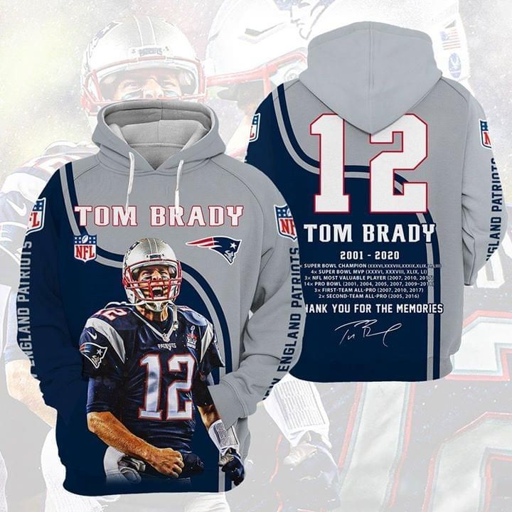 Tom Brady 12 New England Patriots Highlight Career Signatures For Fan 3D T Shirt Hoodie Sweater