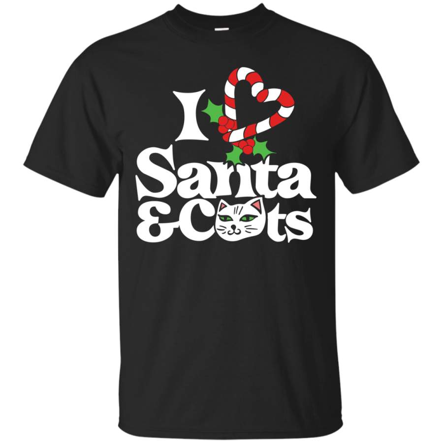 CANDY CANE – I love Santa and Cats T Shirt & Hoodie