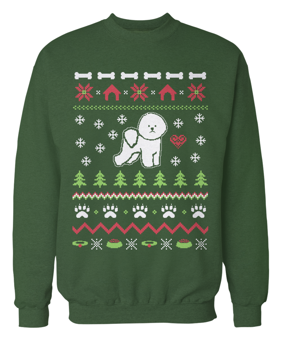 Bichon Frise Ugly Christmas Sweater – Holidays