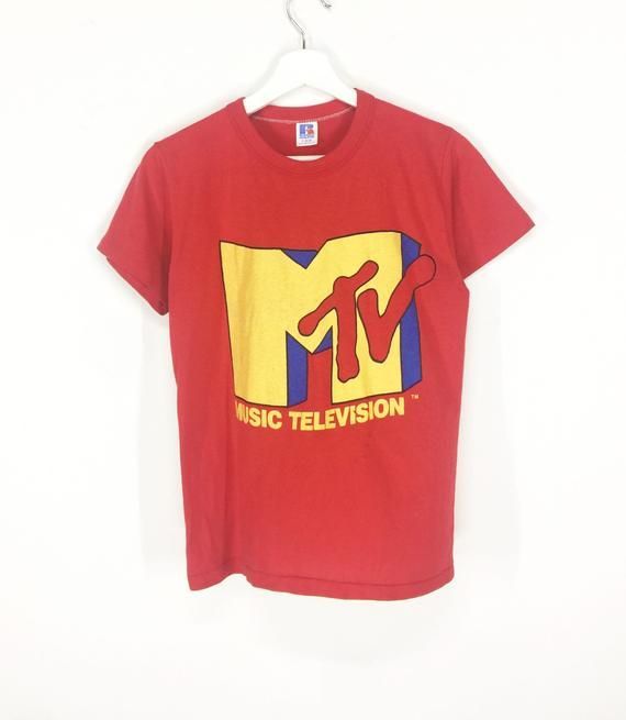 Rare Mtv Music Television Spell Out Big Logo Vintage Shirt Viacom Vintage Fashion Hip Hop Swag Rap Shirt